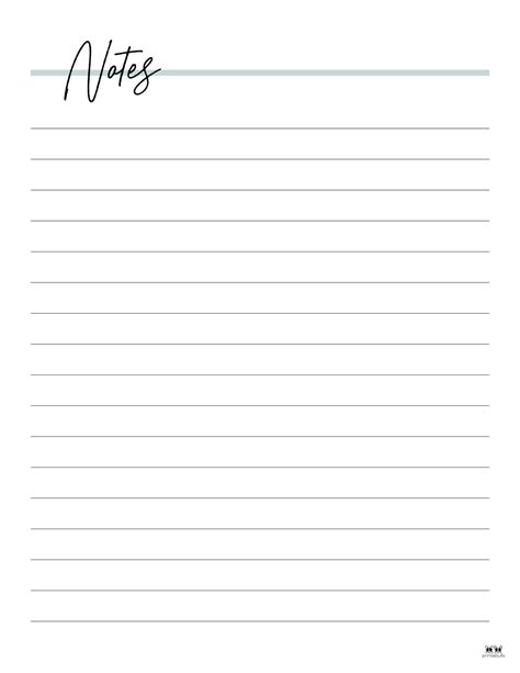 Free Note Paper Printable