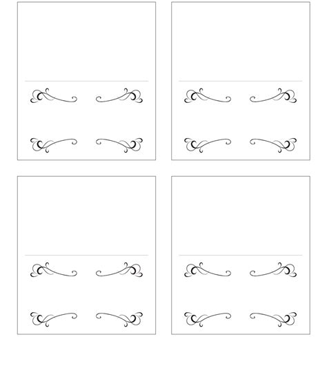 Free Place Card Template