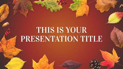 Free Powerpoint Templates For Fall