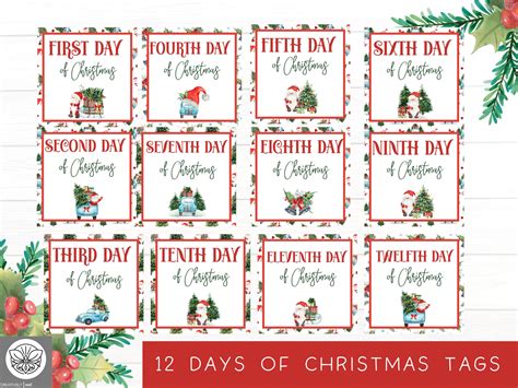 Free Printable 12 Days Of Christmas Images