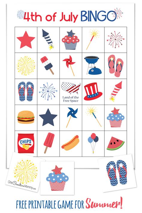 Free Printable 4th Of July Bingo Cards Printable