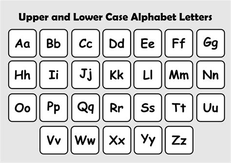 Free Printable Alphabet Letters Upper And Lower Case