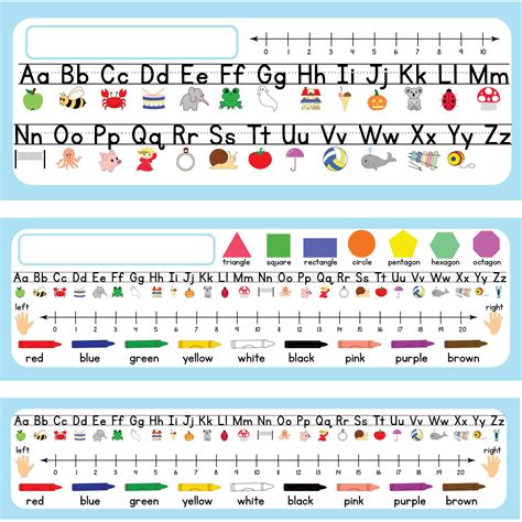 Free Printable Alphabet Strip For Desk