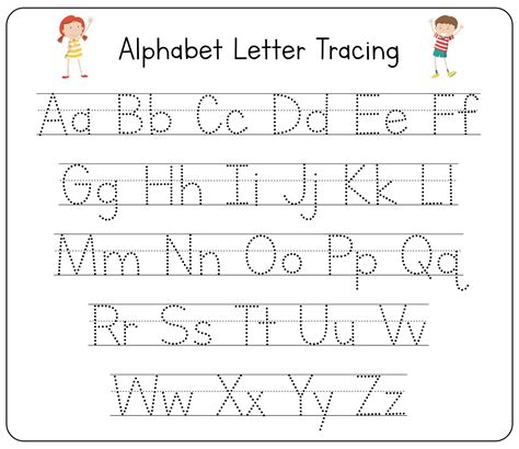 Free Printable Alphabet Tracing Worksheets