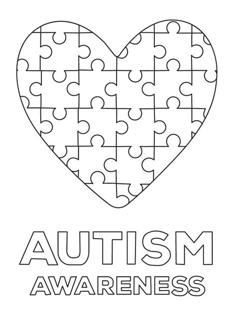 Free Printable Autism Coloring Pages