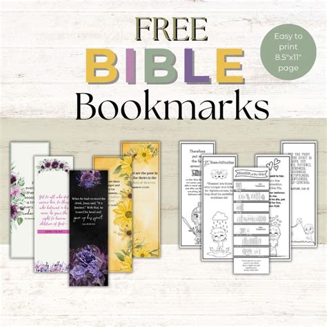 Free Printable Biblical Bookmarks