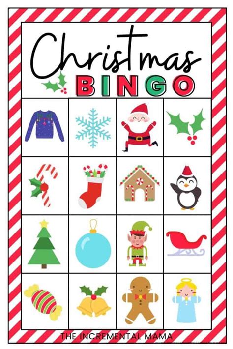 Free Printable Bingo Cards Christmas