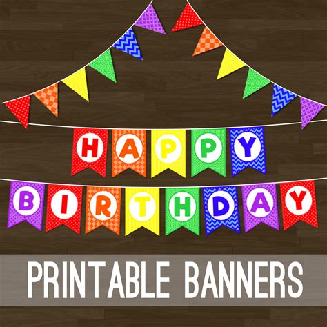 Free Printable Birthday Banner