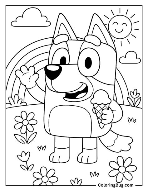 Free Printable Bluey Coloring Pages