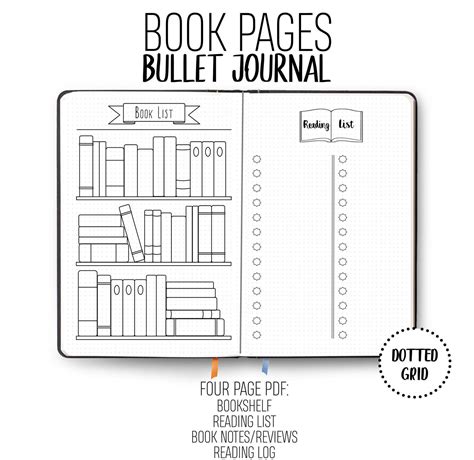 Free Printable Bullet Journal Books To Read Template