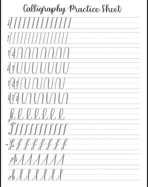 Free Printable Calligraphy Practice Sheets