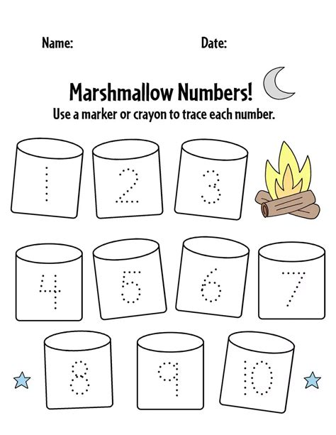 Free Printable Camping Worksheets For Preschool