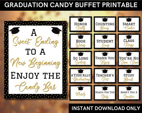 Free Printable Candy Buffet Signs