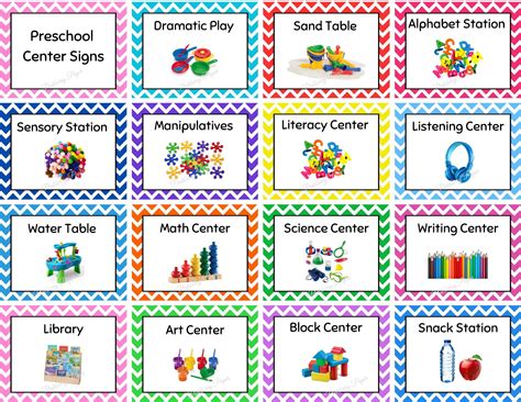 Free Printable Classroom Labels For Preschoolers