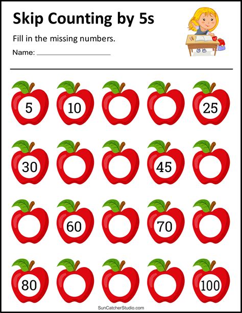 Free Printable Clip Cards For Counting By 5