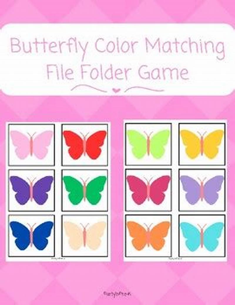 Free Printable Color Matching File Folder Games