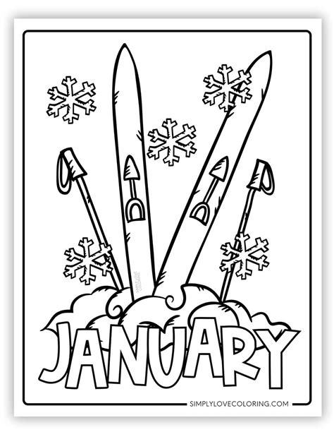 Free Printable Coloring Pages For January
