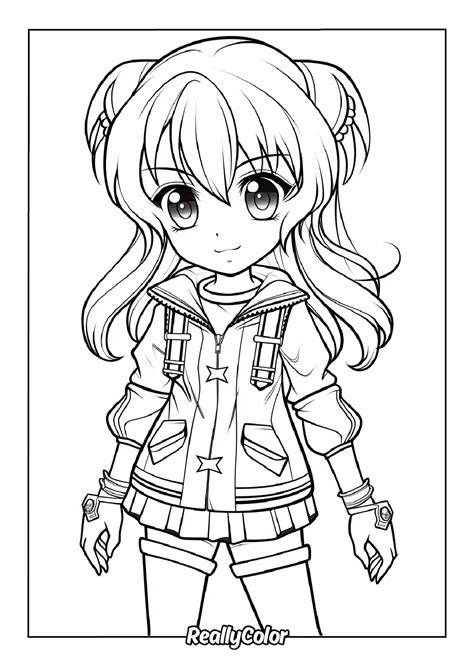 Free Printable Coloring Pages Of Anime Girls Clean