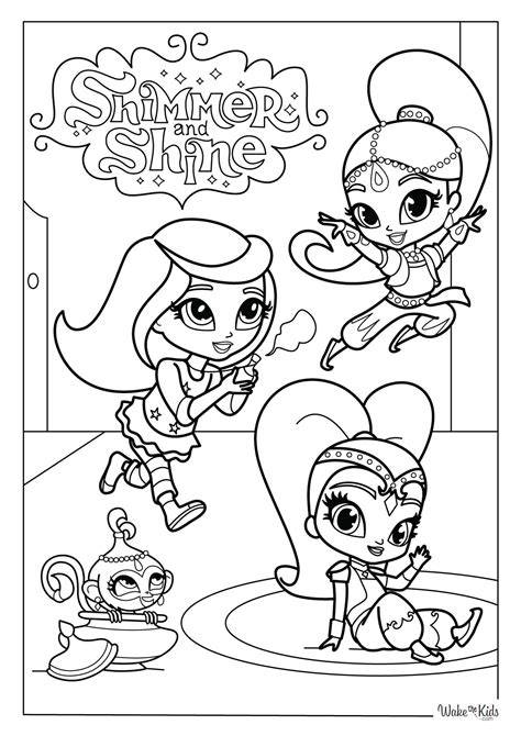 Free Printable Coloring Pages Of Shimmer And Shine