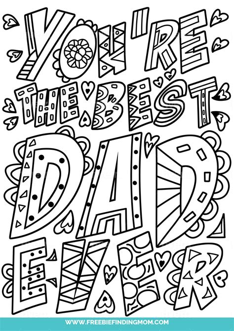 Free Printable Colouring Pages For Father's Day