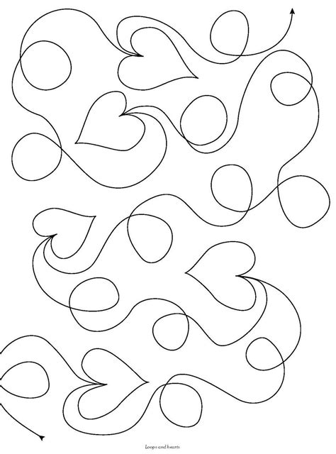 Free Printable Continuous Line Quilting Stencils Free
