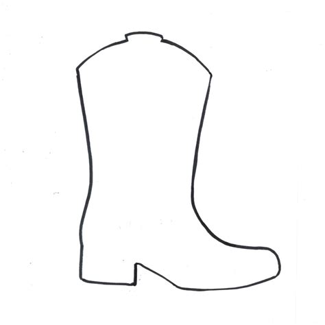 Free Printable Cowboy Boot Template