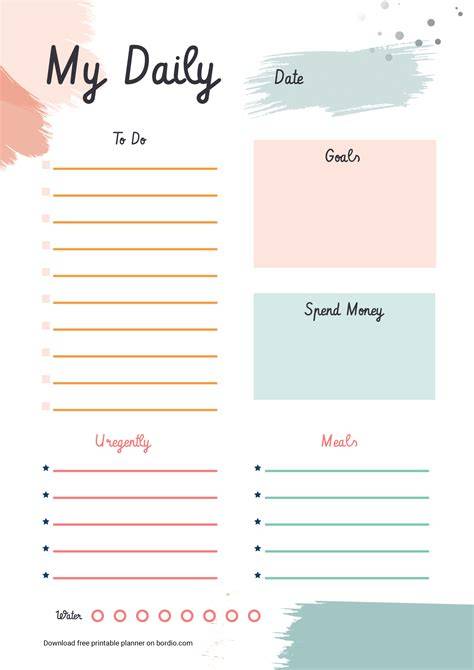 Free Printable Daily Planners
