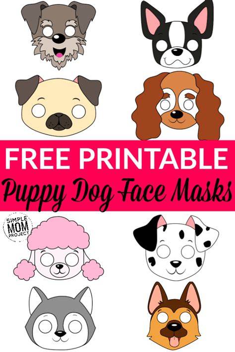 Free Printable Dog Face Template