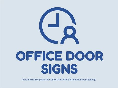 Free Printable Door Sign Template