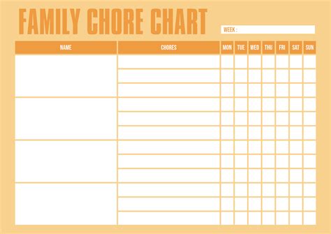 Free Printable Family Chore Charts