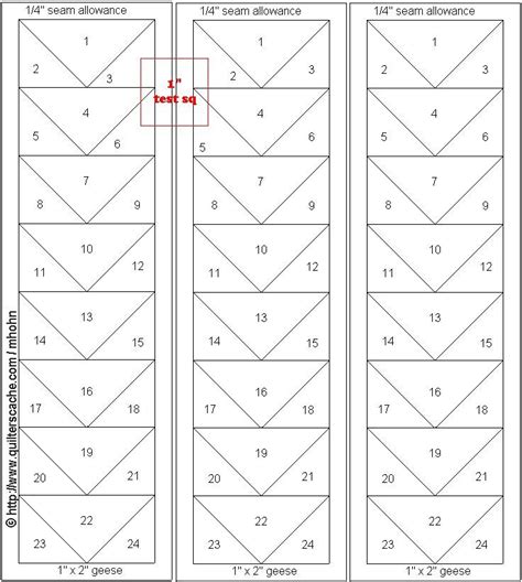 Free Printable Flying Geese Templates