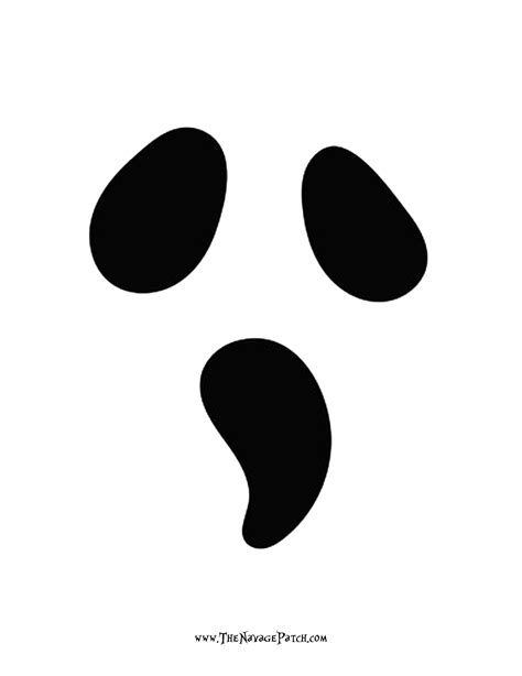 Free Printable Ghost Face Templates