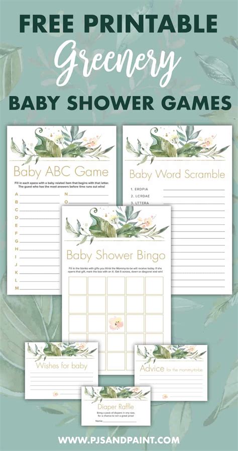 Free Printable Greenery
