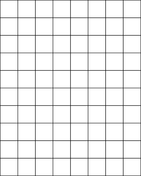Free Printable Grid Paper 1 Inch