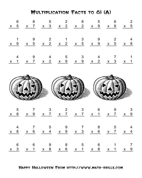 Free Printable Halloween Math Worksheets For 6th Grade