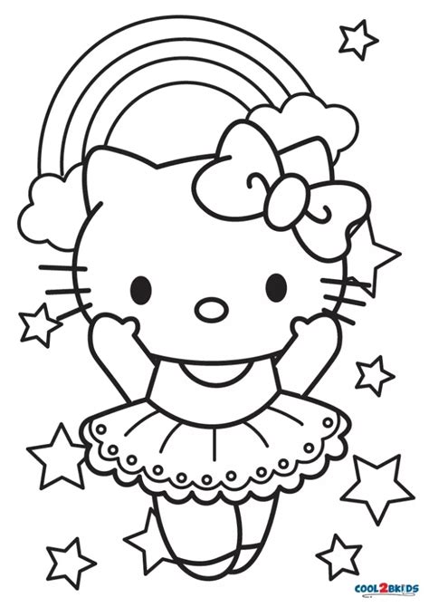 Free Printable Hello Kitty Coloring Page