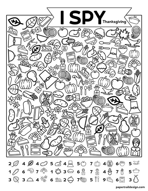 Free Printable Hidden Object I Spy Worksheets
