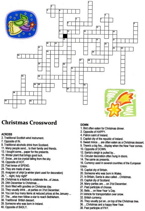 Free Printable Holiday Crosswords