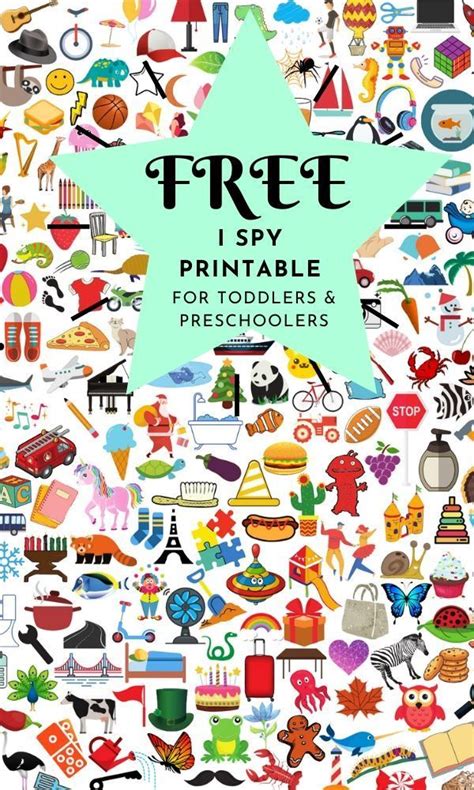 Free Printable I Spy Games