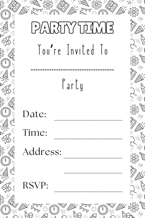 Free Printable Invitation Template