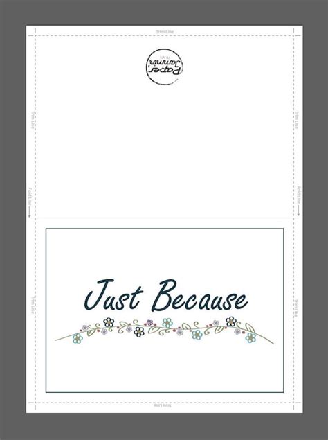 Free Printable Just Because Cards