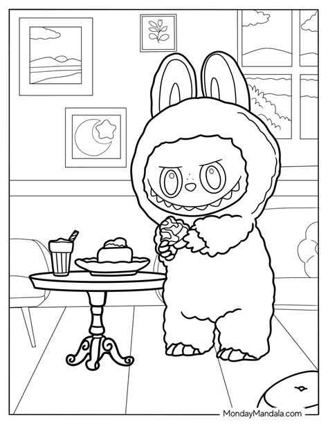 Free Printable Labubu Coloring Pages