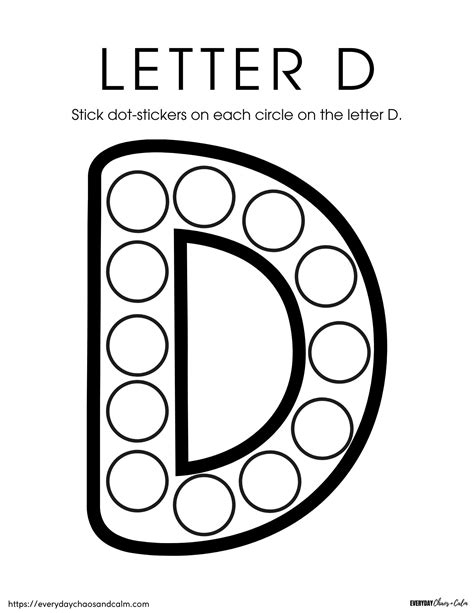 Free Printable Letter D