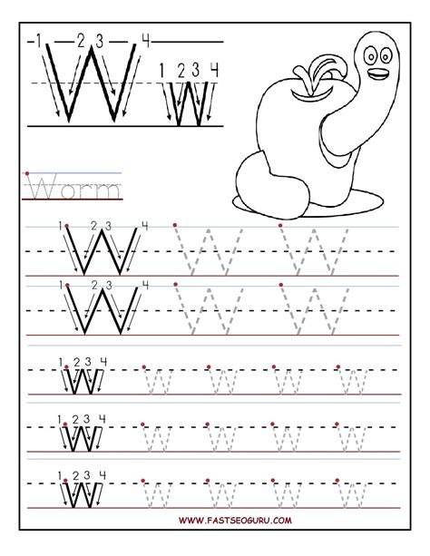 Free Printable Letter W Worksheets