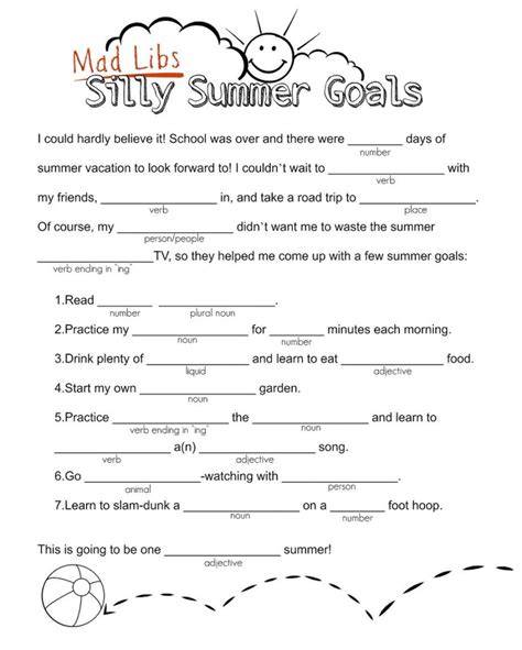 Free Printable Mad Libs For Middle School