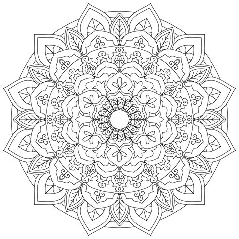 Free Printable Mandala Coloring