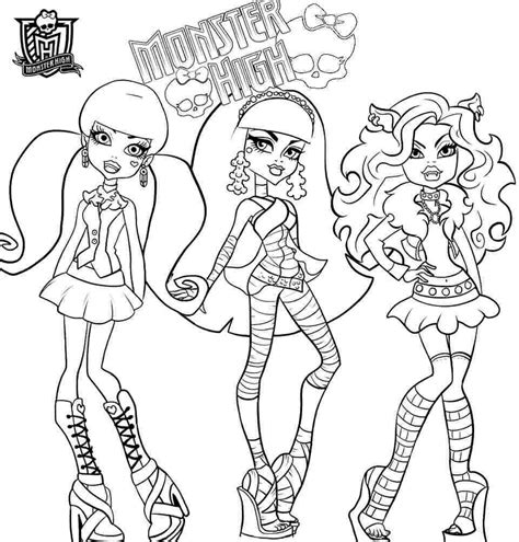 Free Printable Monster High Coloring Pages