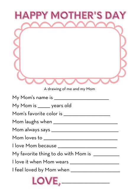 Free Printable Mothers Day