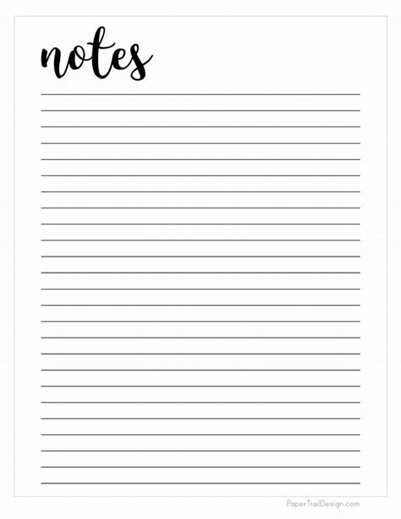 Free Printable Note Paper