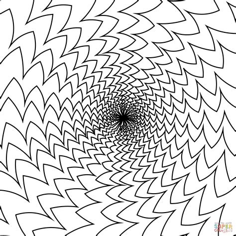 Free Printable Optical Illusions Coloring Pages